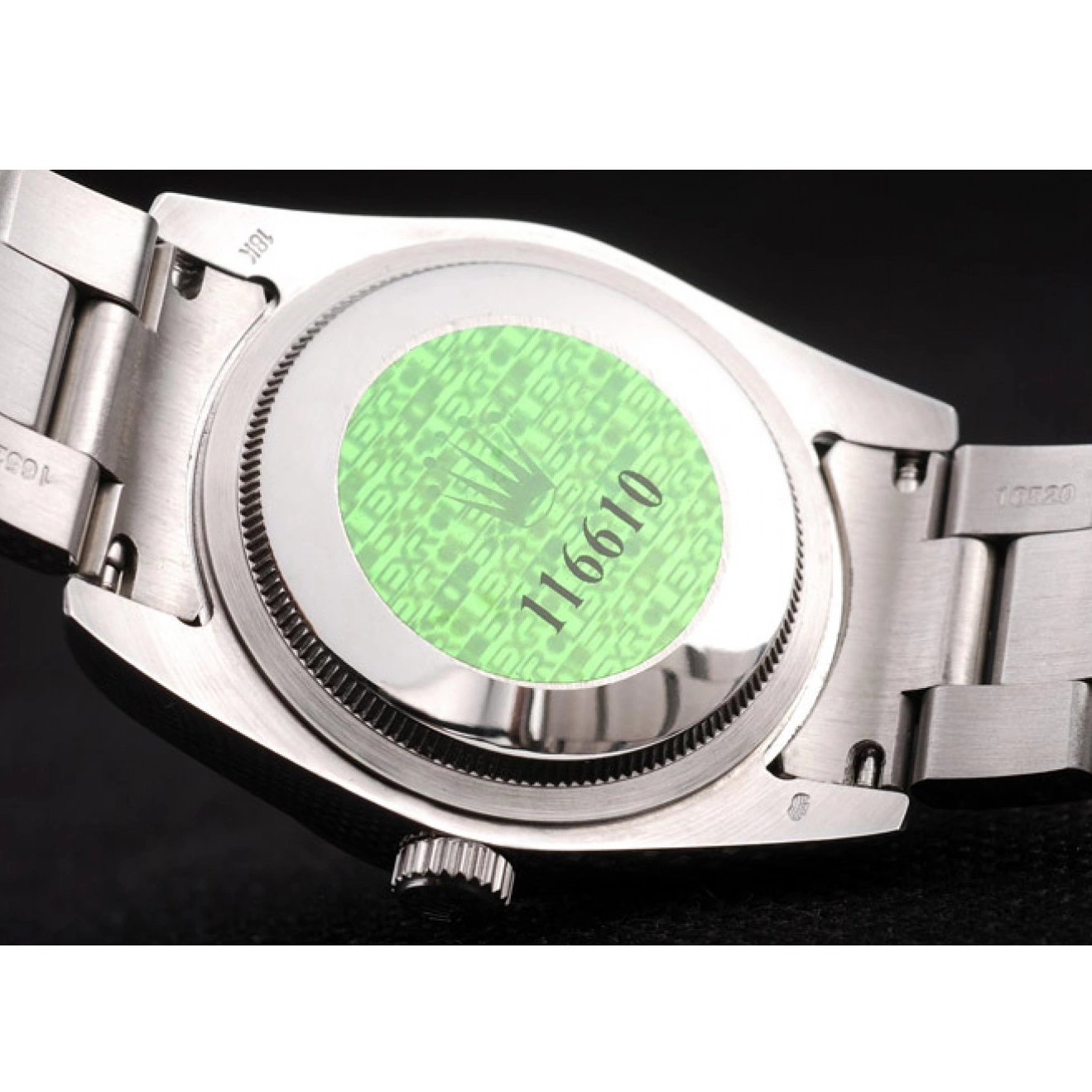 Good Copy Rolex Watches Dial Stainless Polished Black Steel 98087 Rolex Explorer 0607